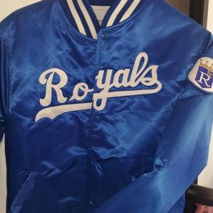 Vintage Starter Kansas City Royals Satin Jacket Youth Size Large NWOT Rare